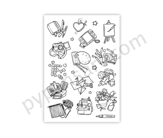 Hobby Hoarder Clear Stamps Sheet
