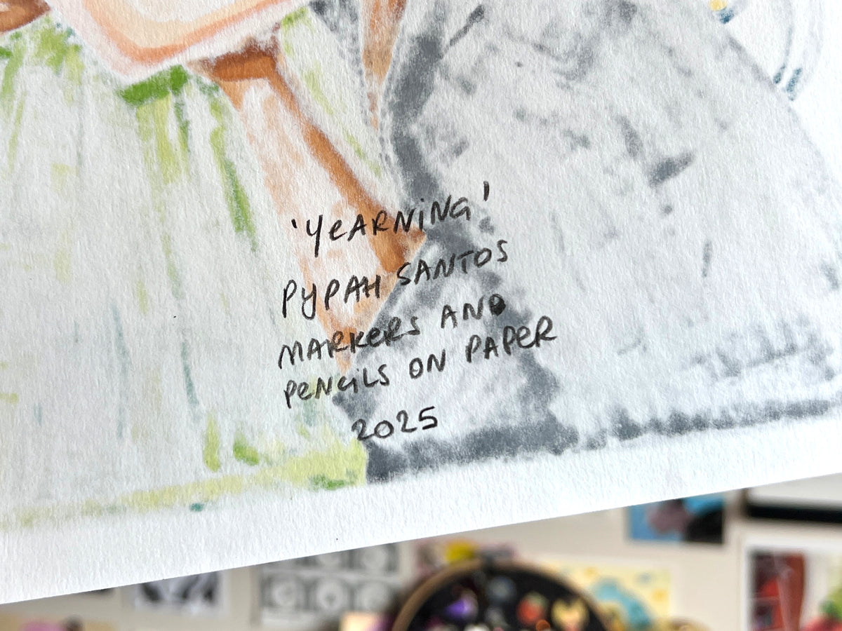 "Yearning" Original Marker & Pencil Drawing