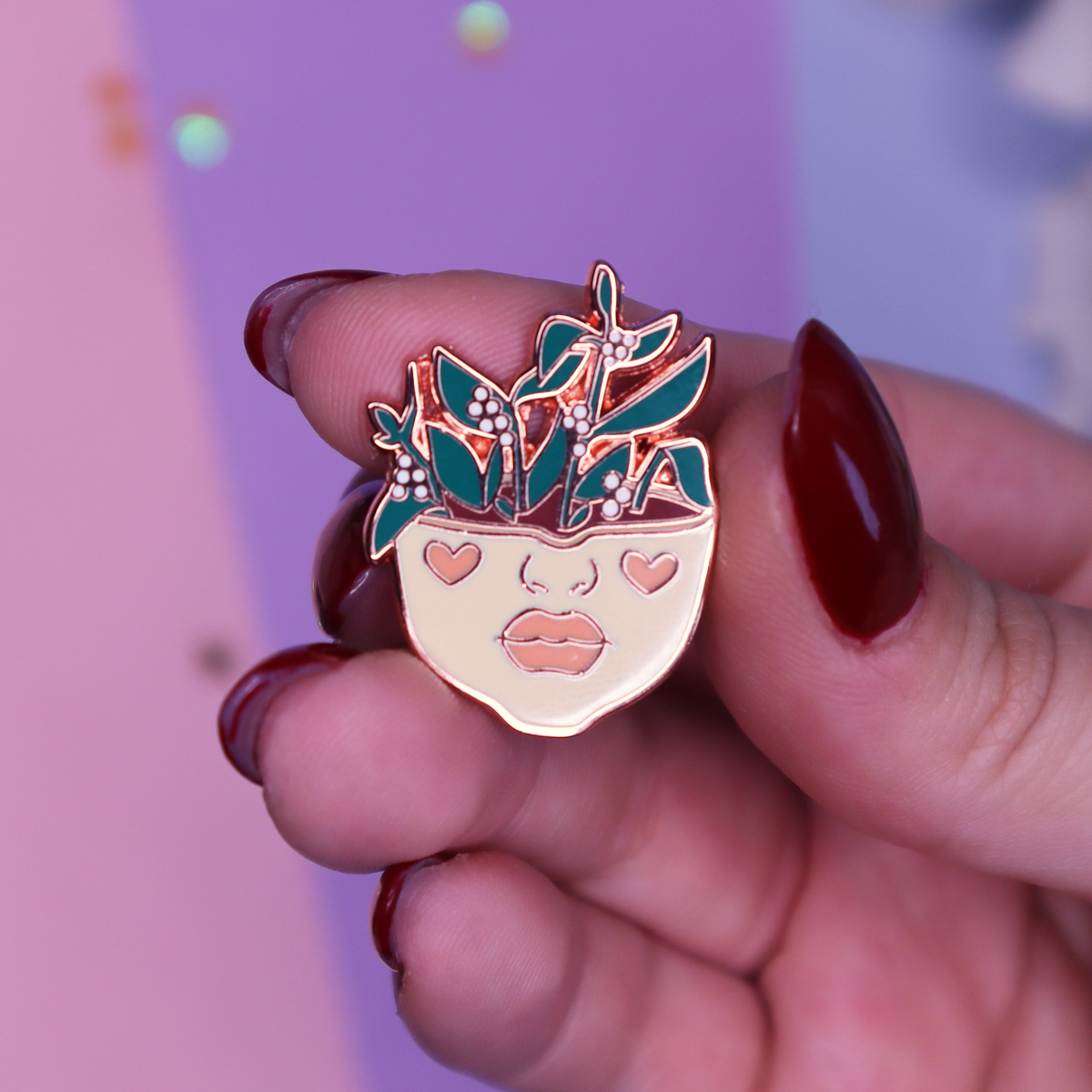 "Let It Grow" Enamel Pin