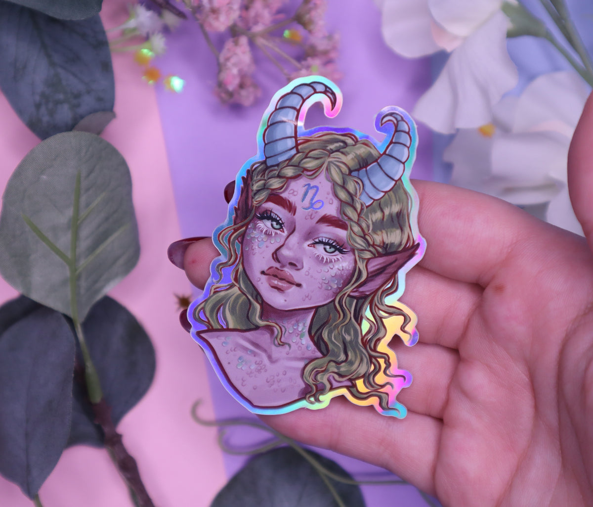 Zodiac Goddesses Holographic Stickers