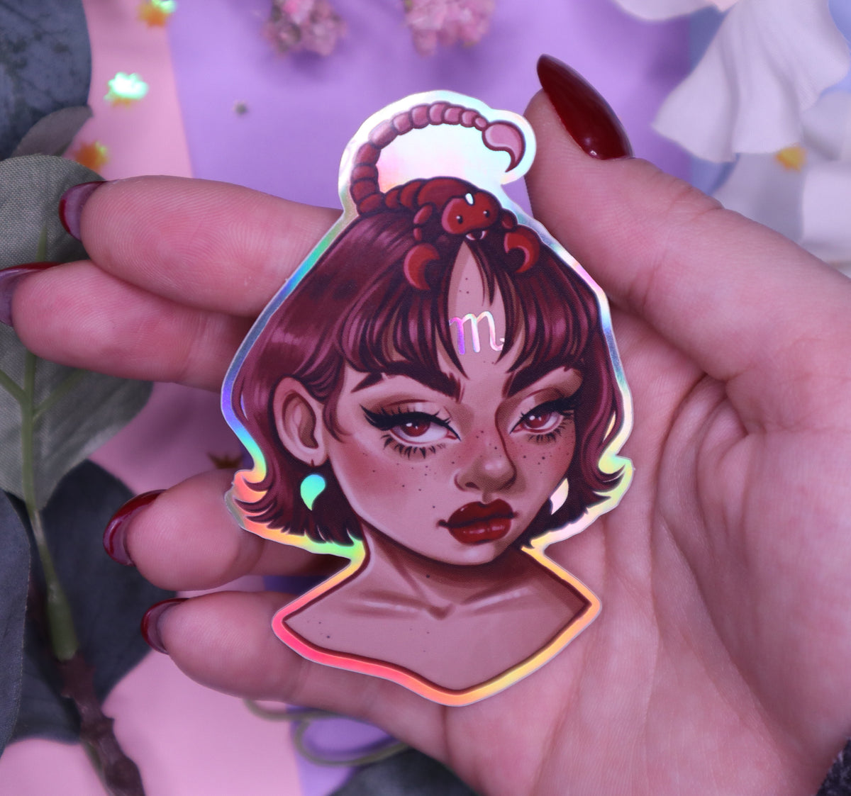Zodiac Goddesses Holographic Stickers