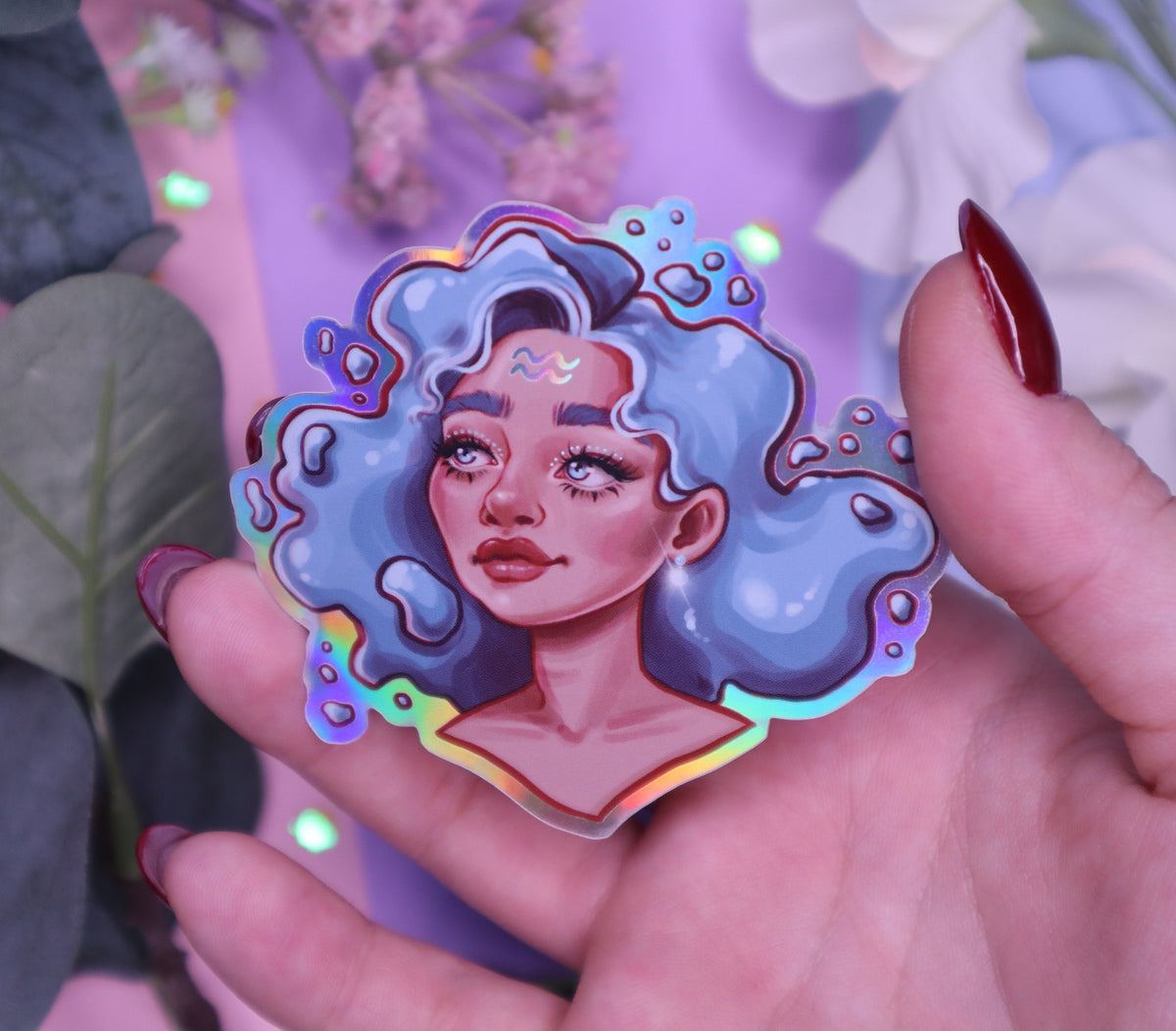 Zodiac Goddesses Holographic Stickers