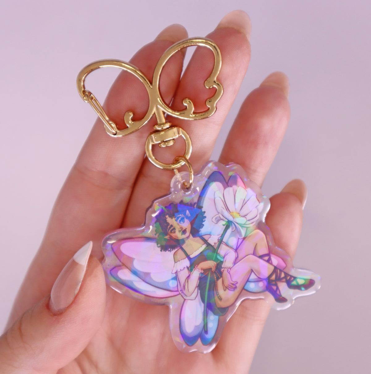 Willow Holographic Keychain