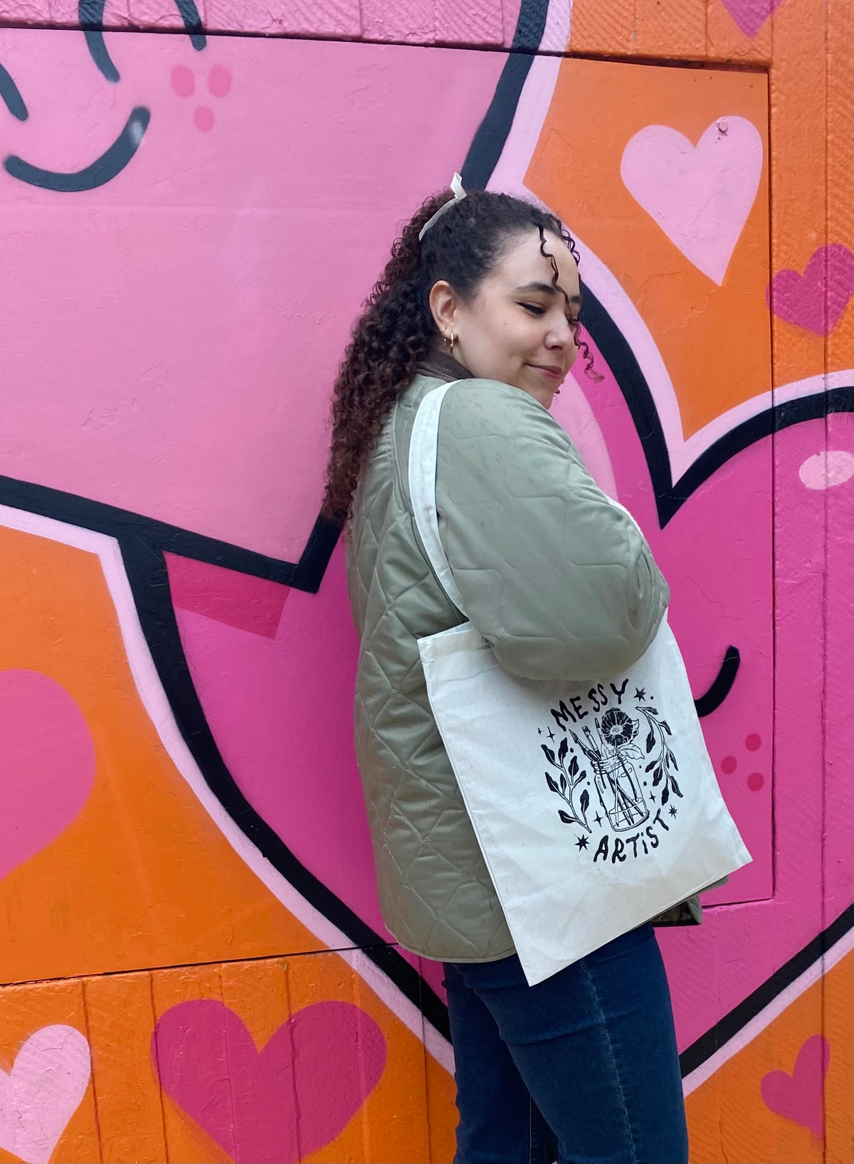 Lino Print Tote Bags