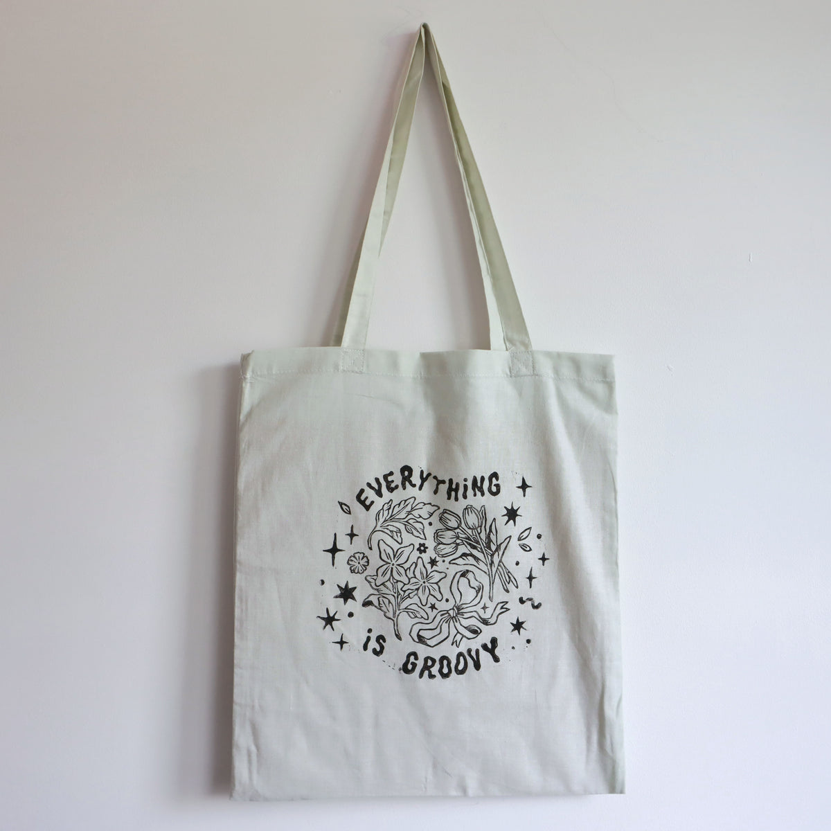 Lino Print Tote Bags