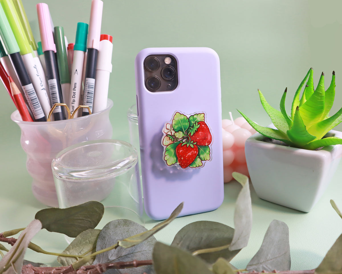 Strawberries Phone Grip