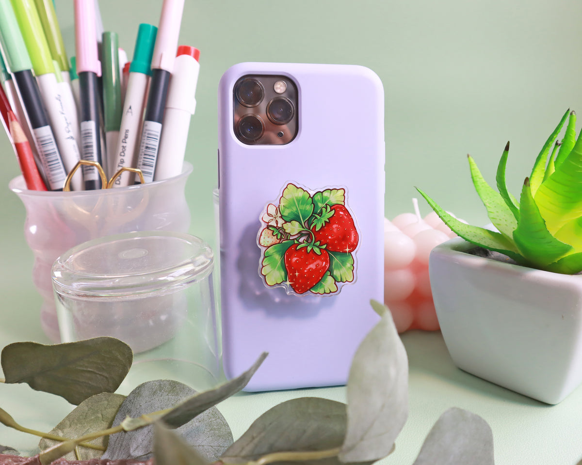 Strawberries Phone Grip