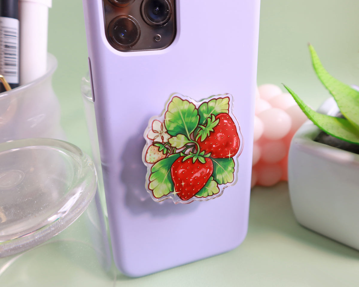 Strawberries Phone Grip