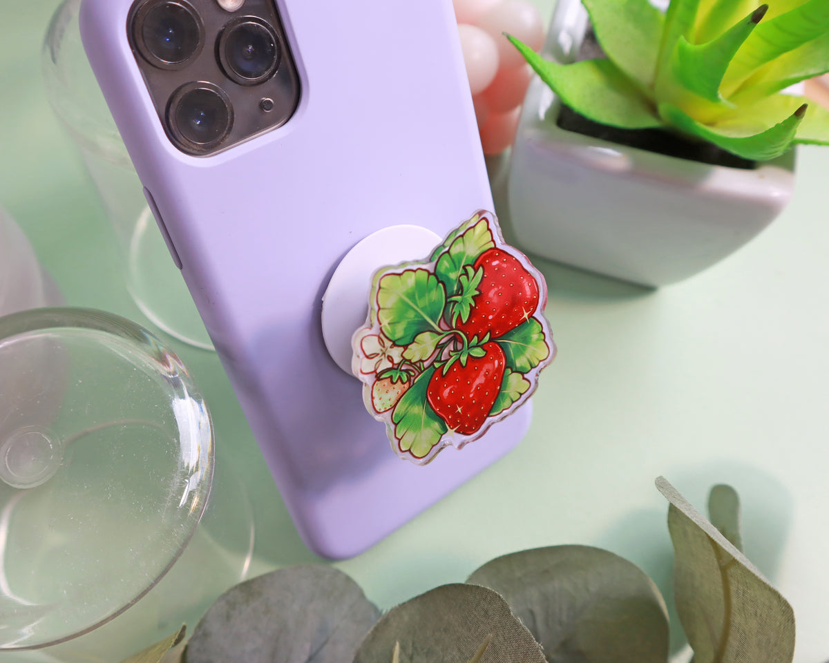 Strawberries Phone Grip