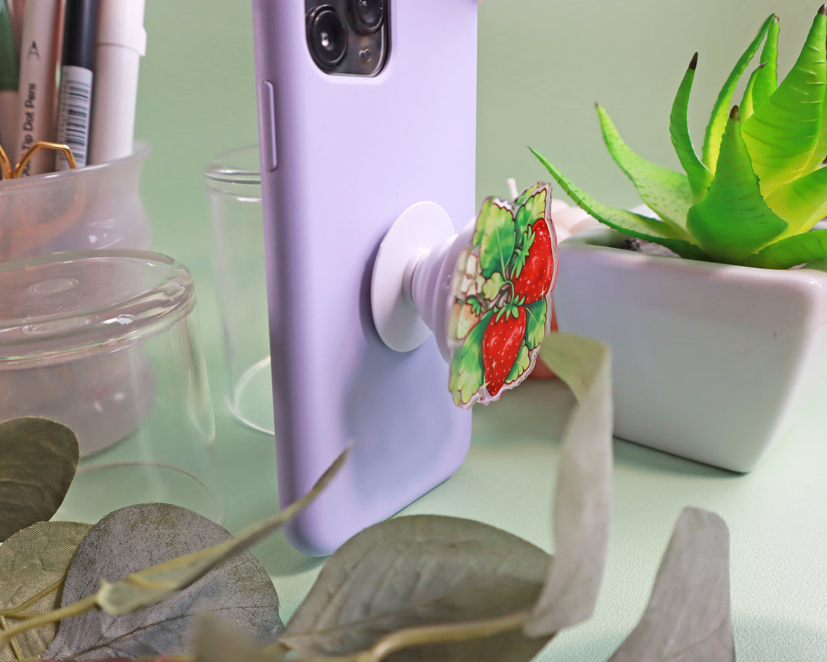 Strawberries Phone Grip