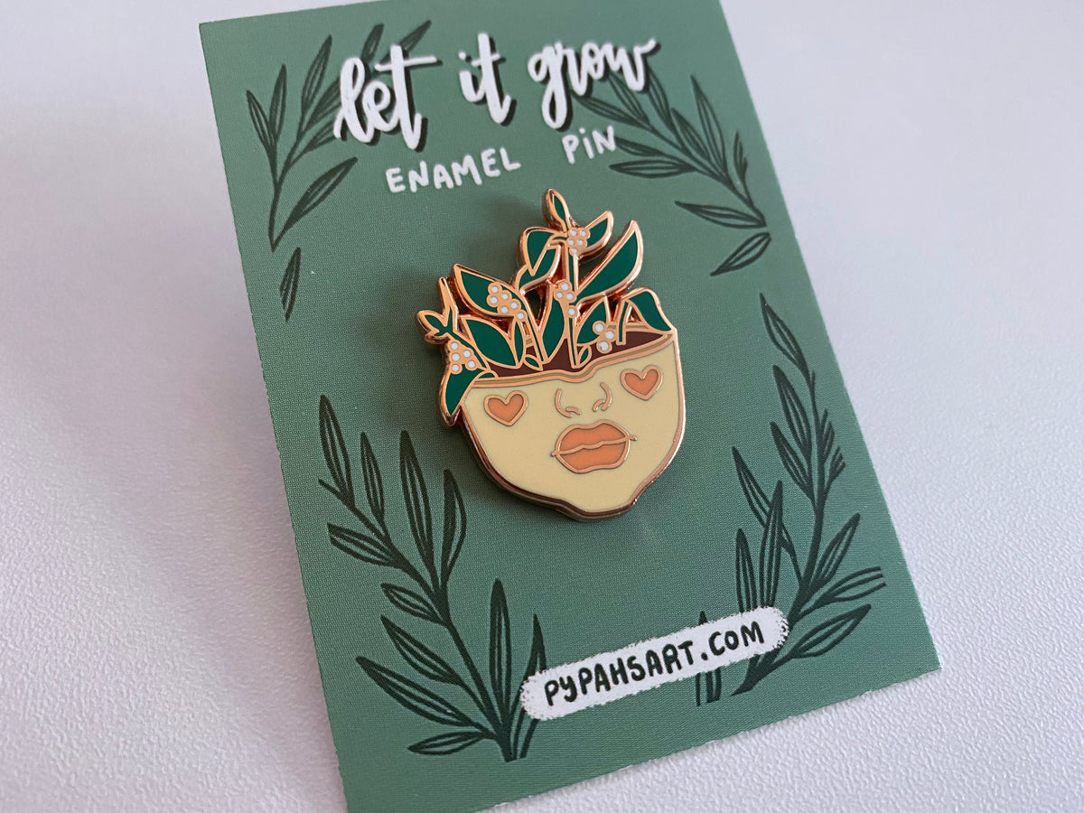 "Let It Grow" Enamel Pin