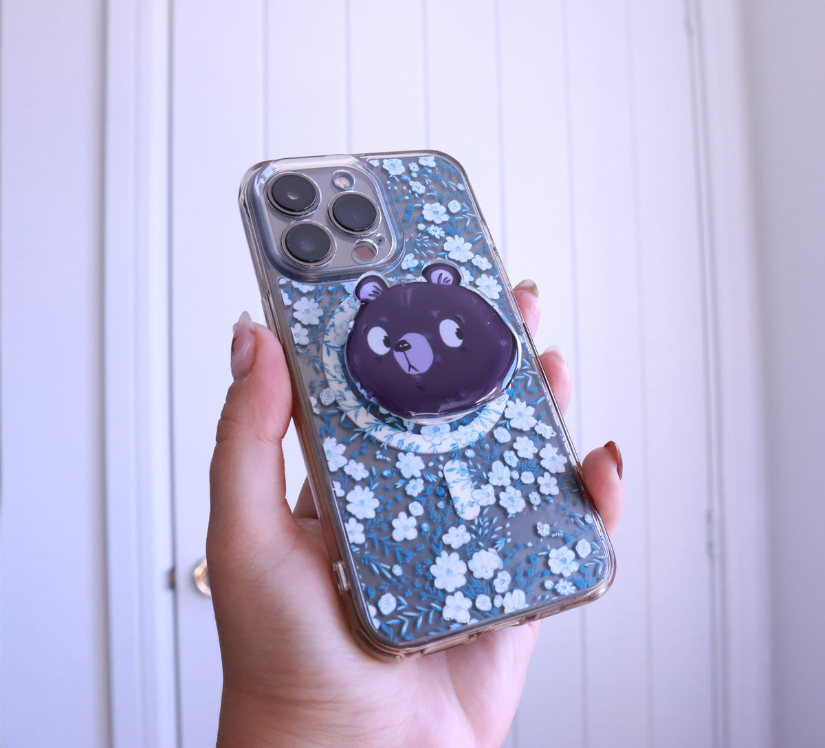 Judgy Bear Acrylic Phone Grip