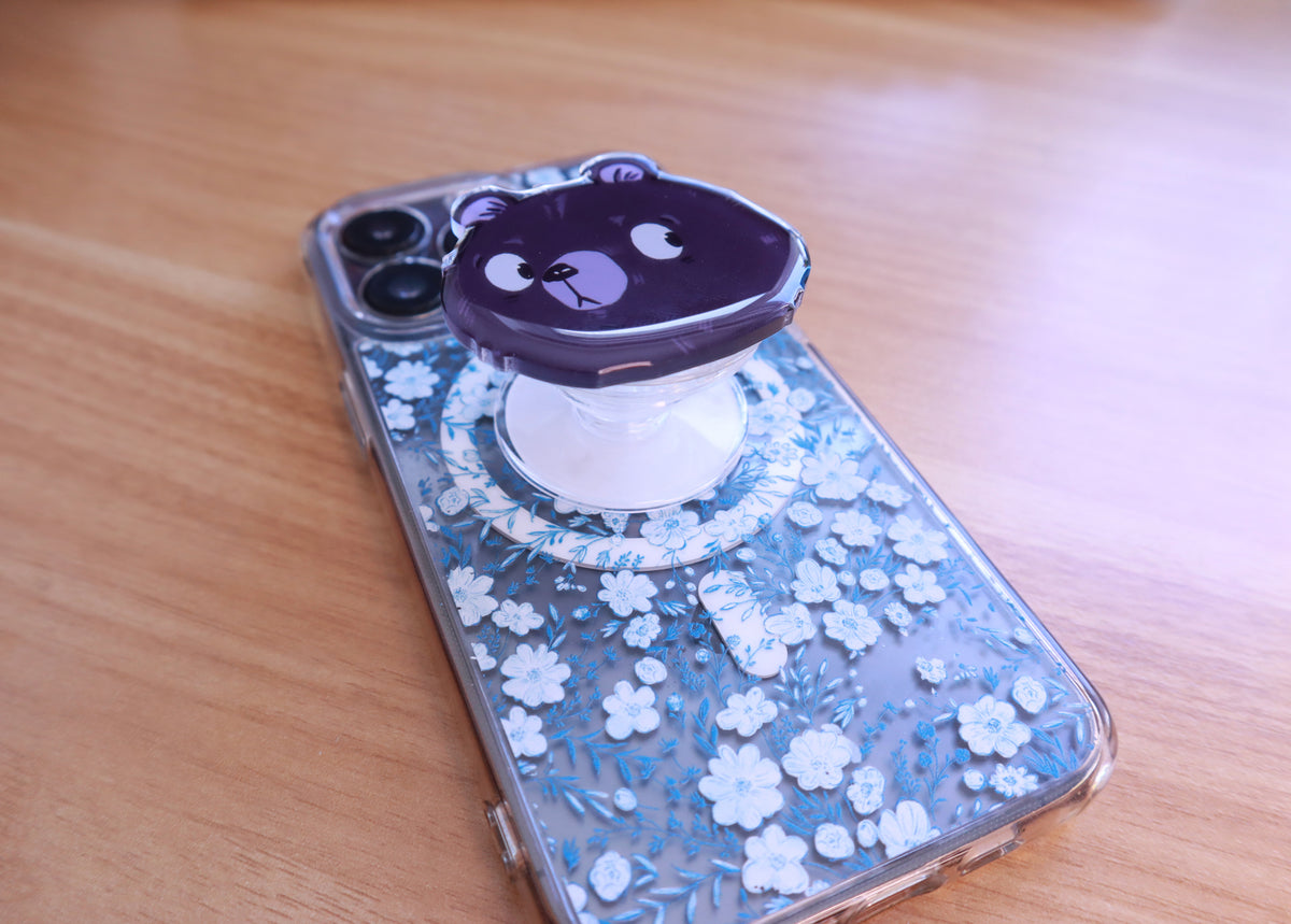 Judgy Bear Acrylic Phone Grip