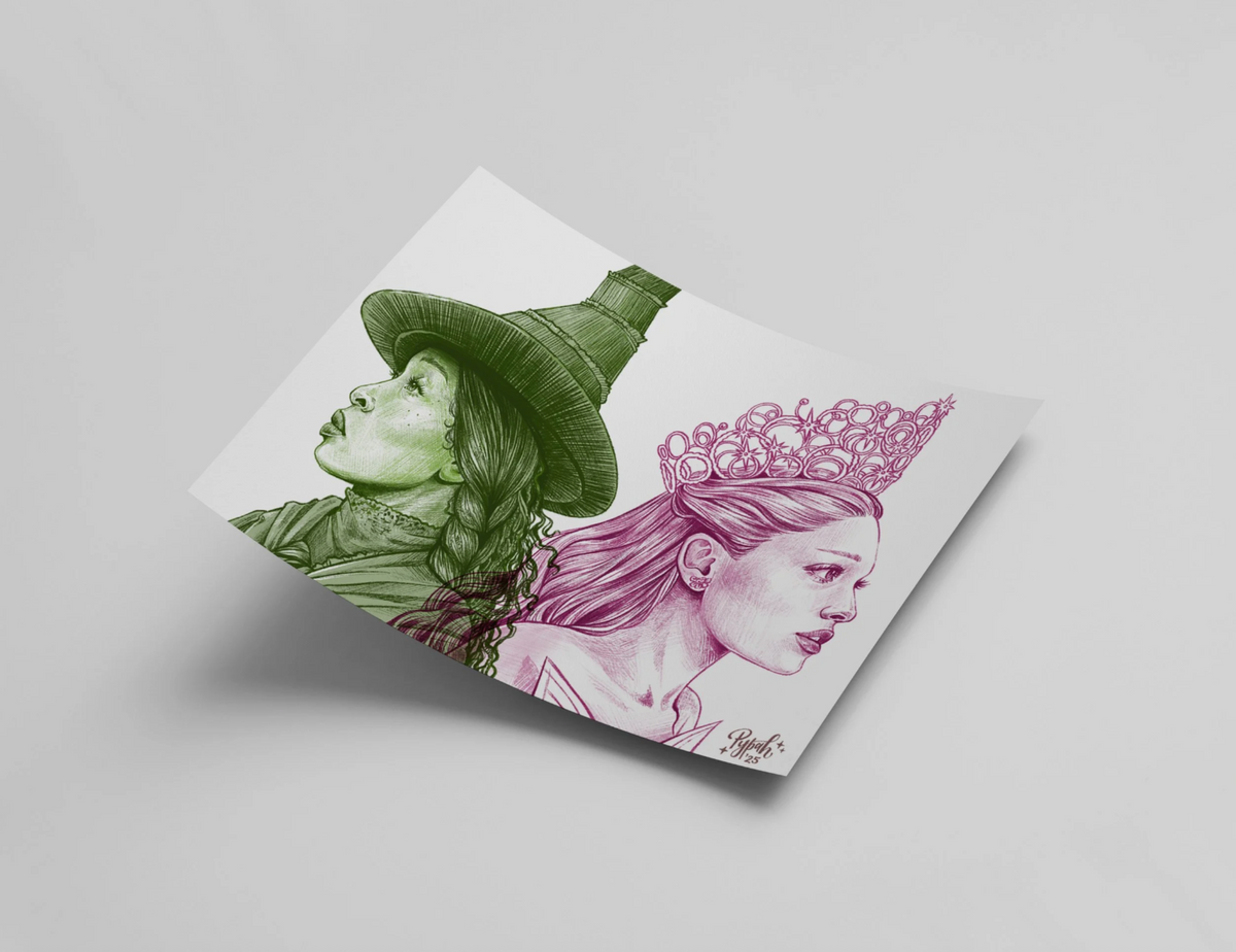 "Wicked" Fanart Illustration A4 Print