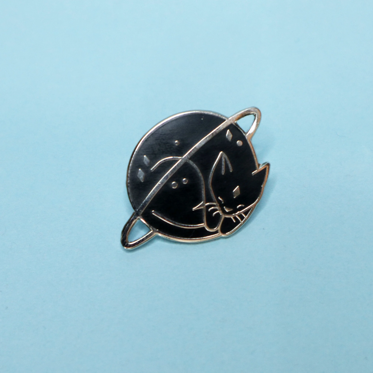 "Caturn" Enamel Pin