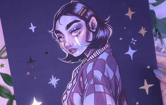 "Misguided" Rose Gold Foil A3 Print