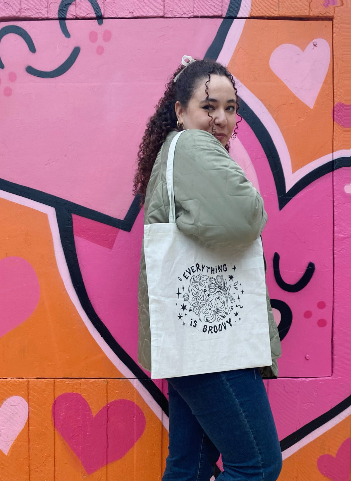 Lino Print Tote Bags