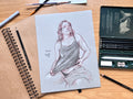 "Life Drawing Study 2" Original Pencil Drawing