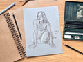 "Life Drawing Study 4" Original Pencil Drawing