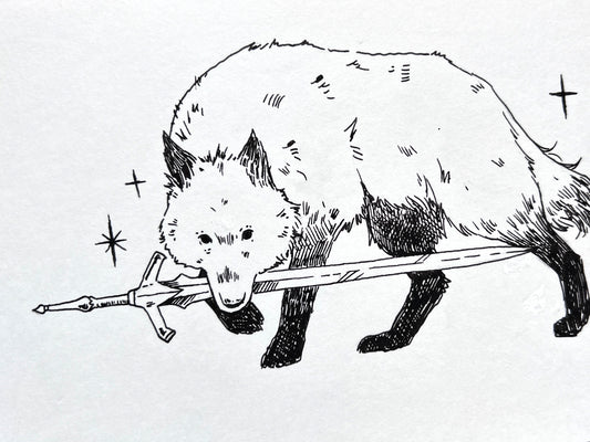 "Canine" Original Ink Drawing