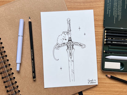 "Rodent" Original Ink Drawing