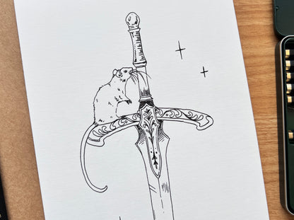 "Rodent" Original Ink Drawing