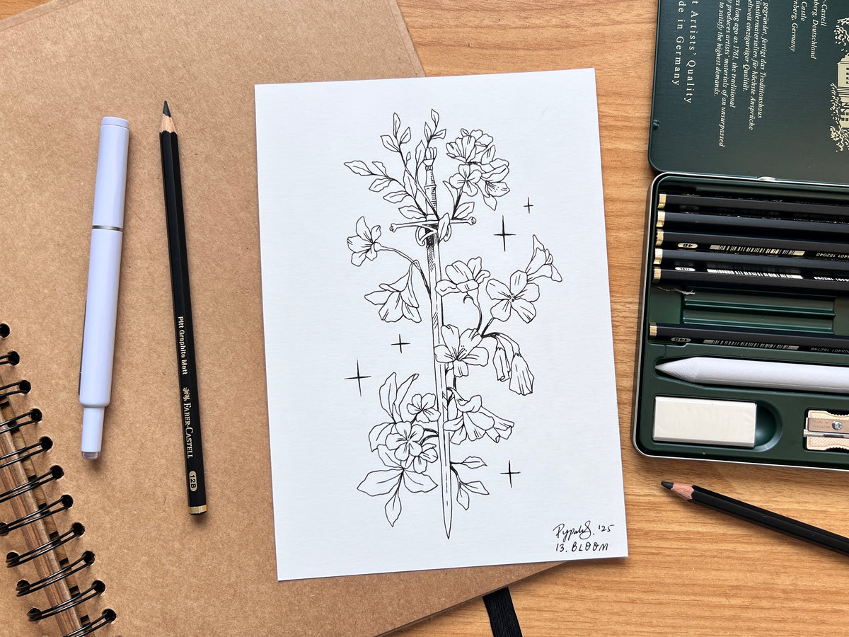 "Bloom" Original Pencil Drawing