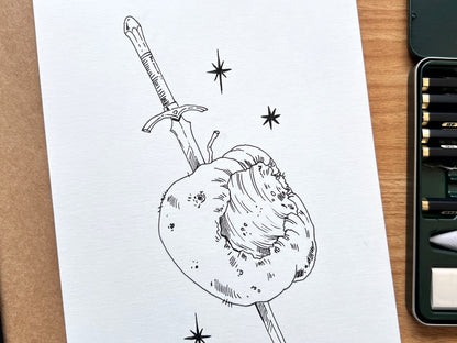 "Rot" Original Ink Drawing