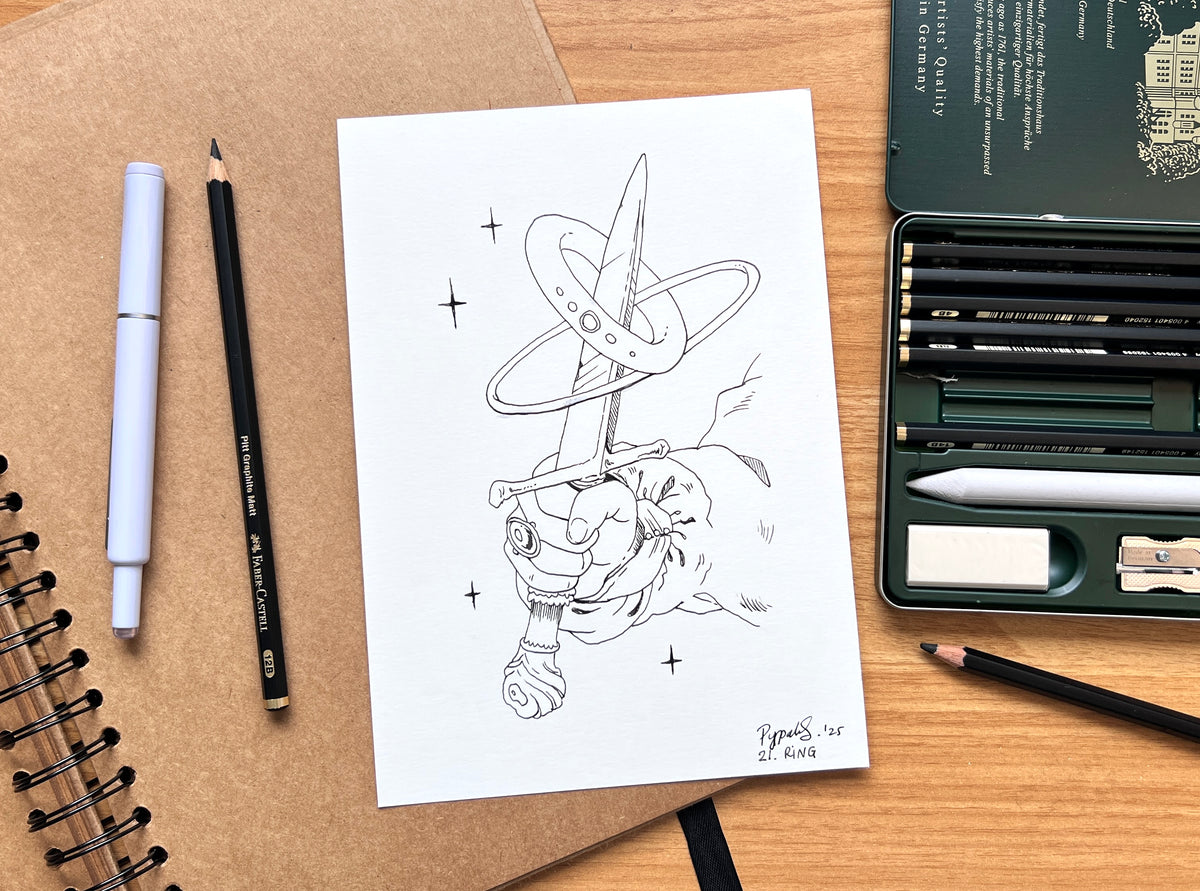 "Ring" Original Ink Drawing