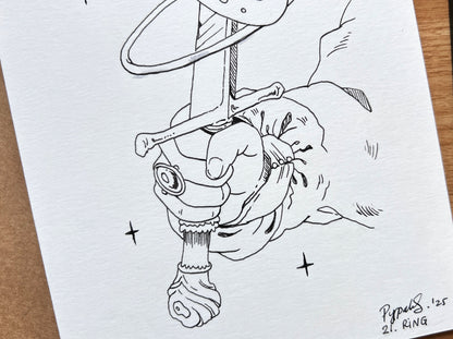 "Ring" Original Ink Drawing