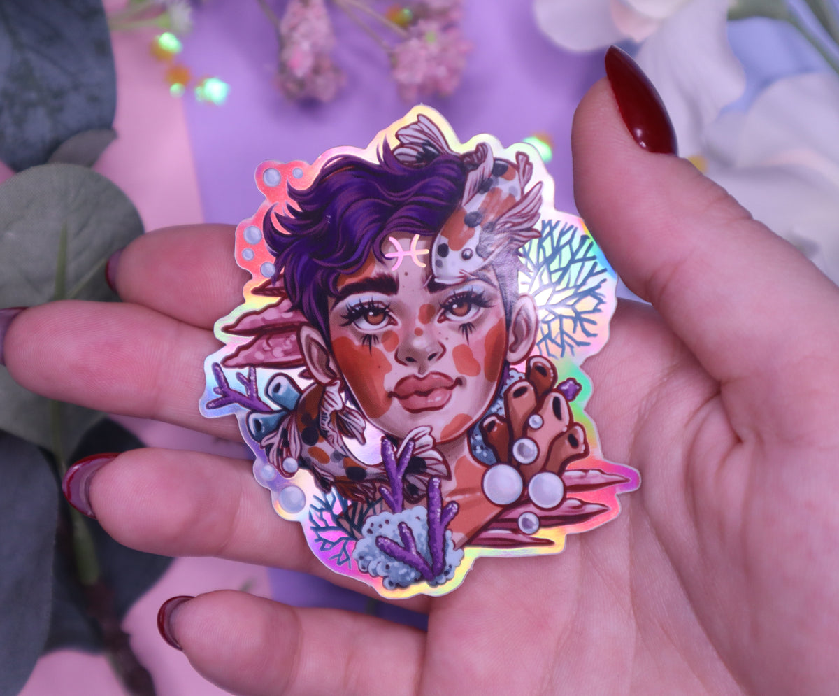Zodiac Goddesses Holographic Stickers