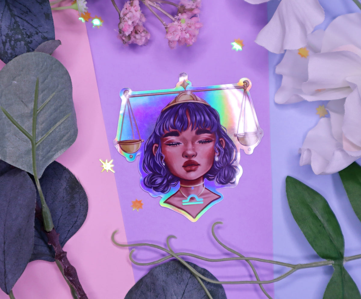Zodiac Goddesses Holographic Stickers