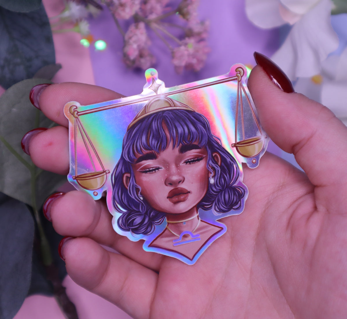 Zodiac Goddesses Holographic Stickers