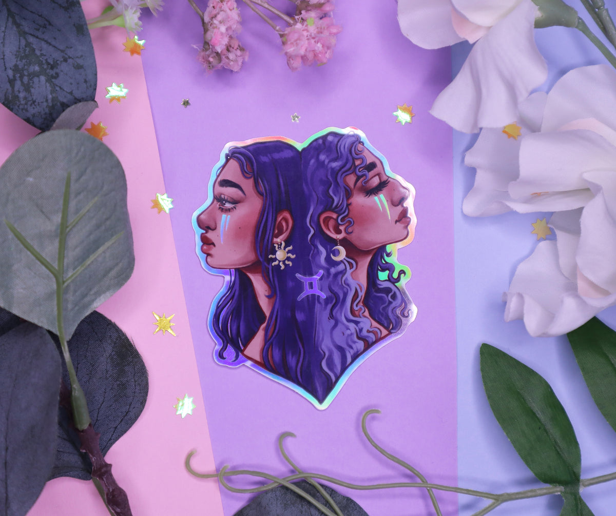 Zodiac Goddesses Holographic Stickers