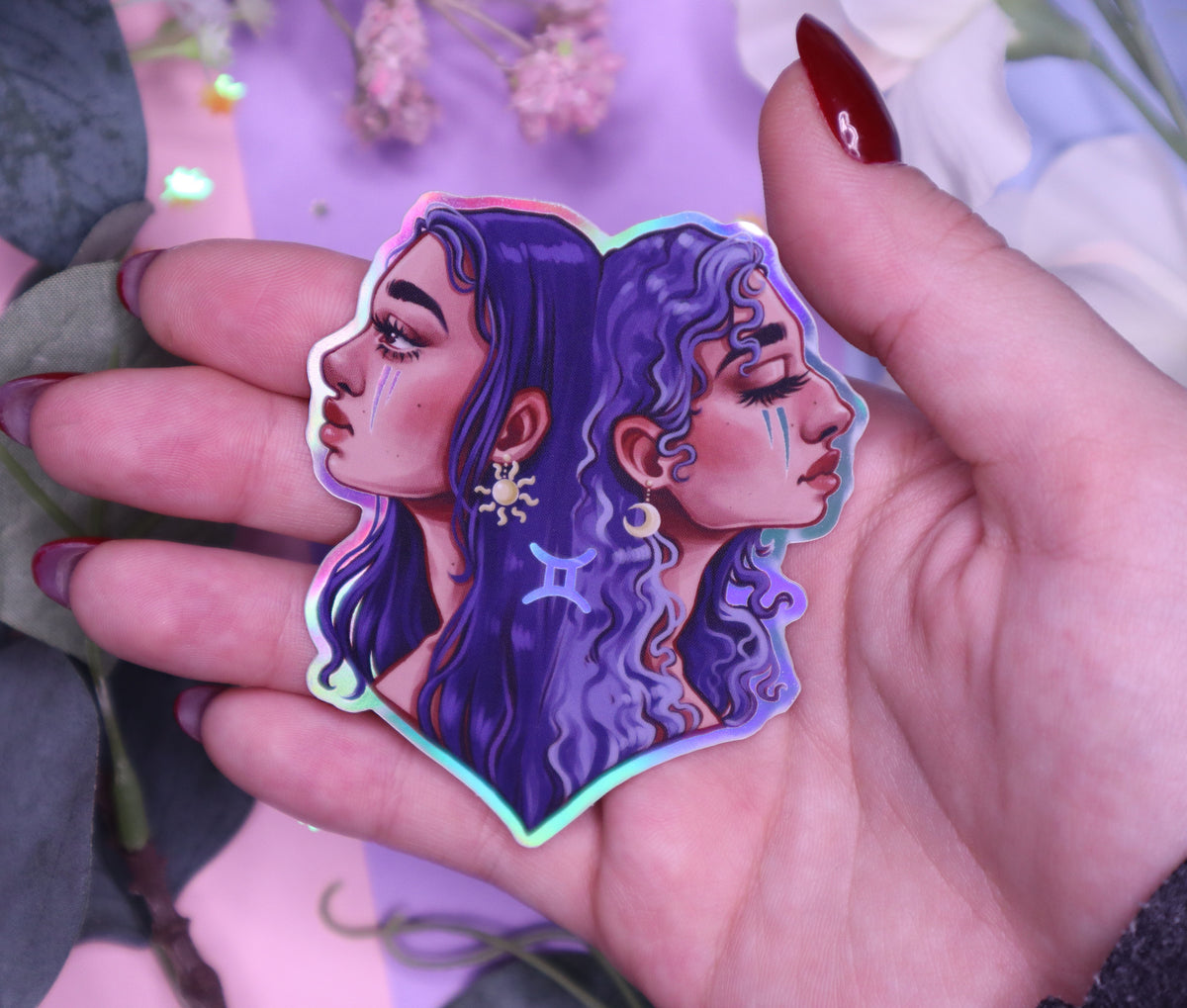 Zodiac Goddesses Holographic Stickers