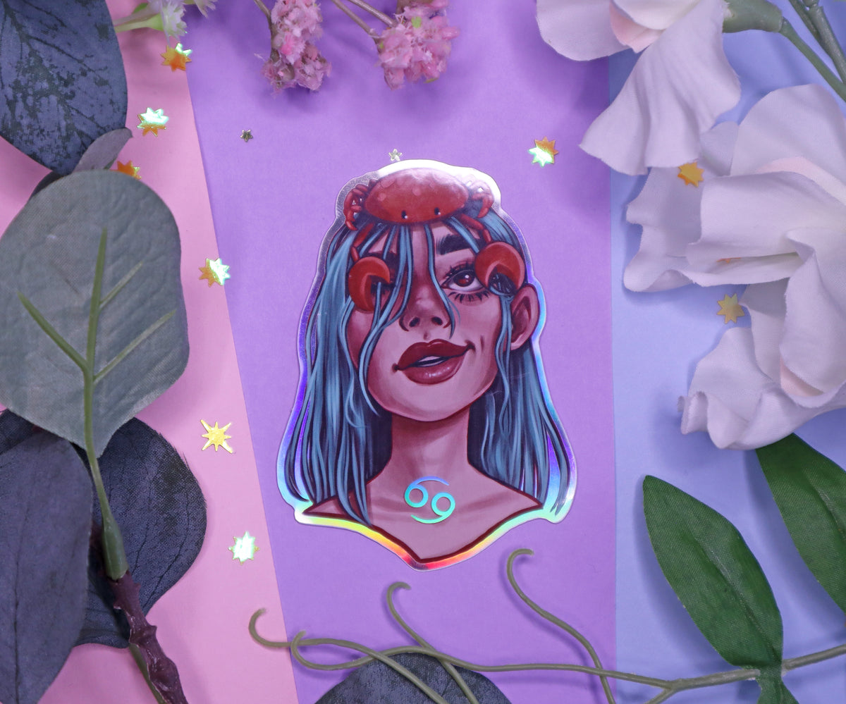 Zodiac Goddesses Holographic Stickers