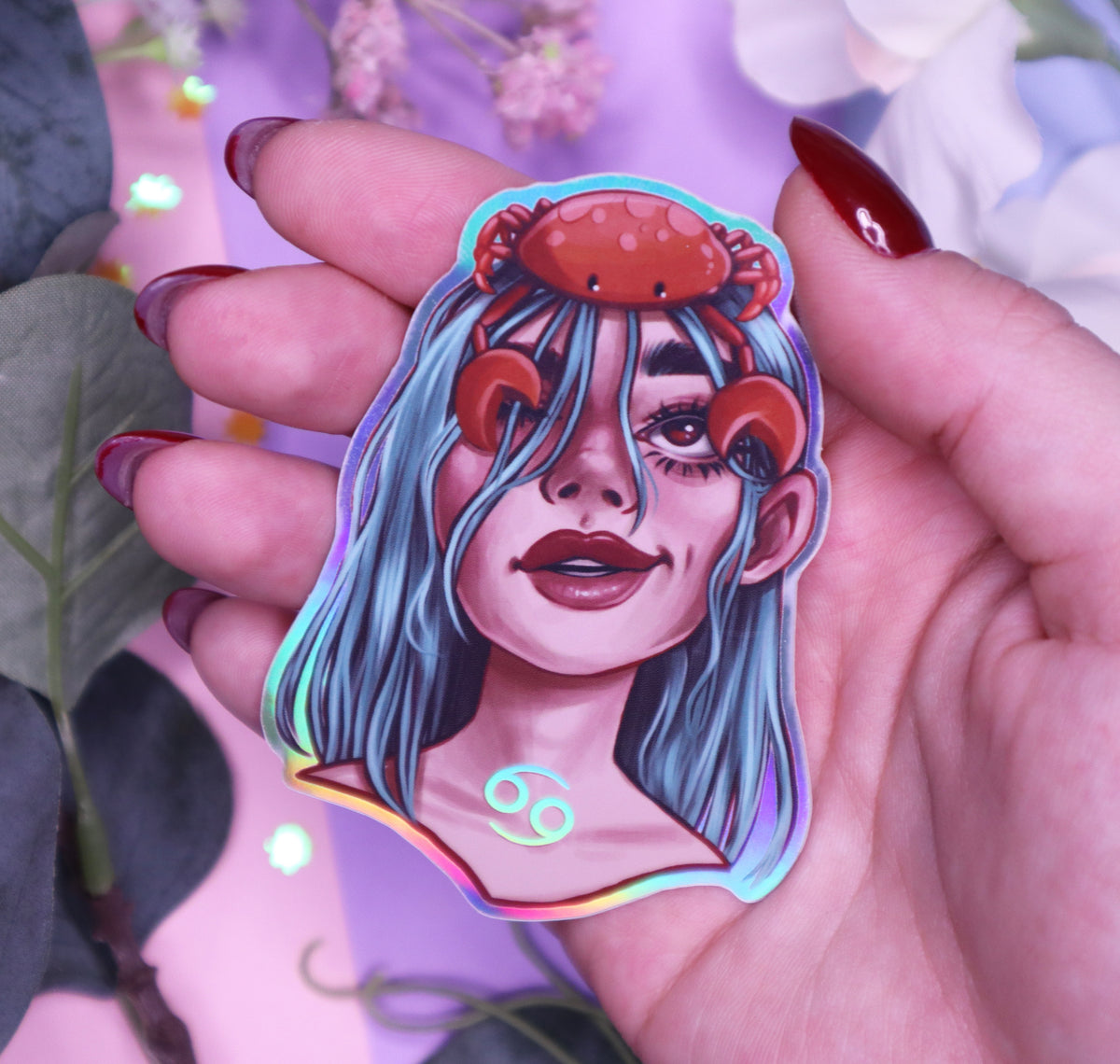 Zodiac Goddesses Holographic Stickers