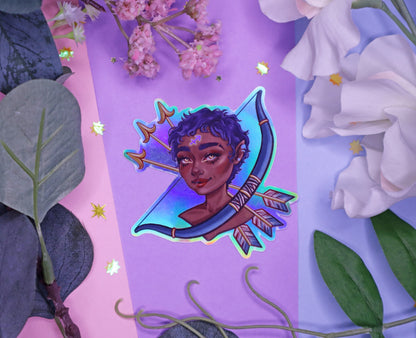Zodiac Goddesses Holographic Stickers