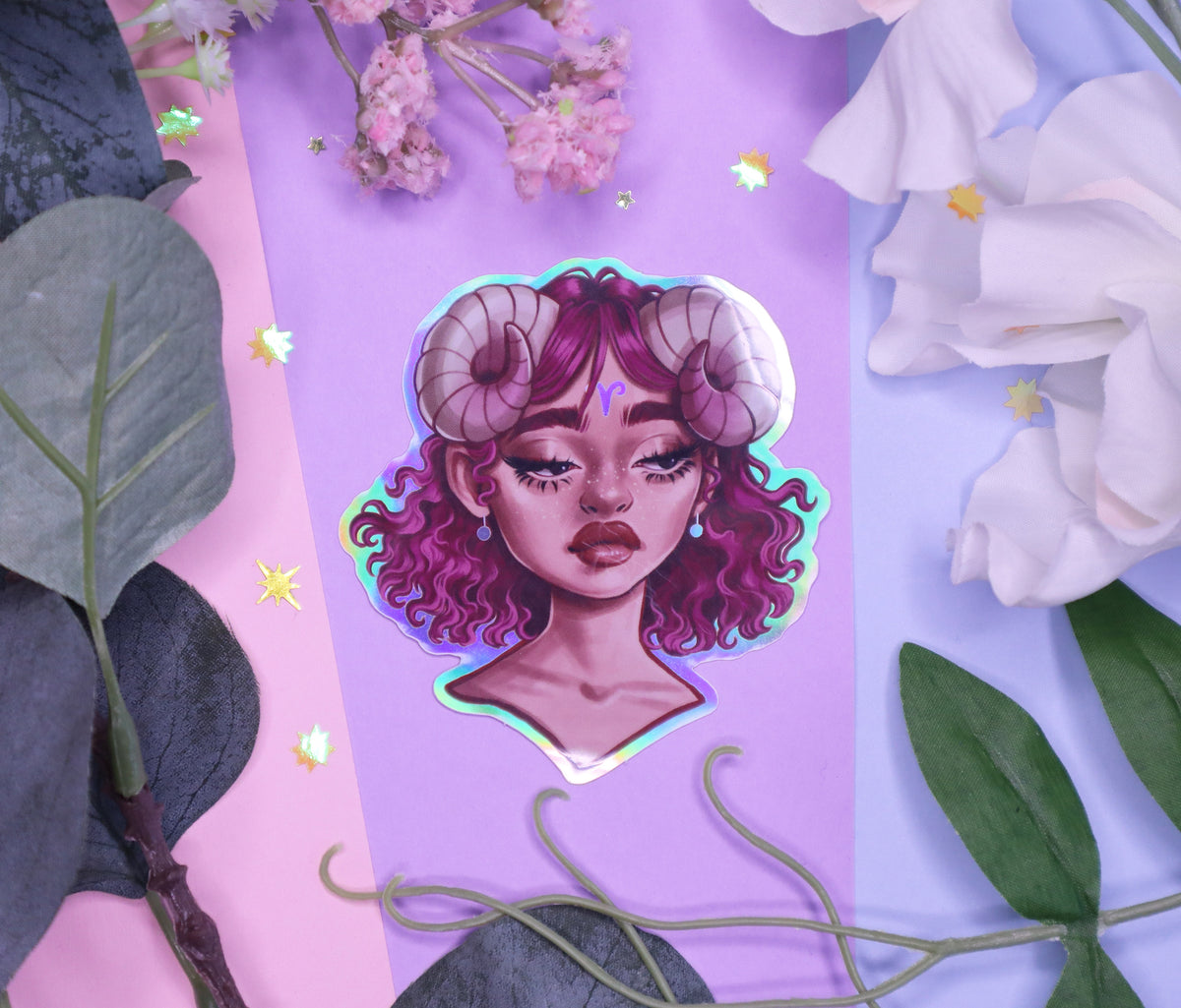Zodiac Goddesses Holographic Stickers