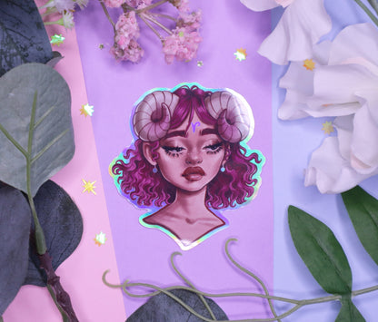 Zodiac Goddesses Holographic Stickers