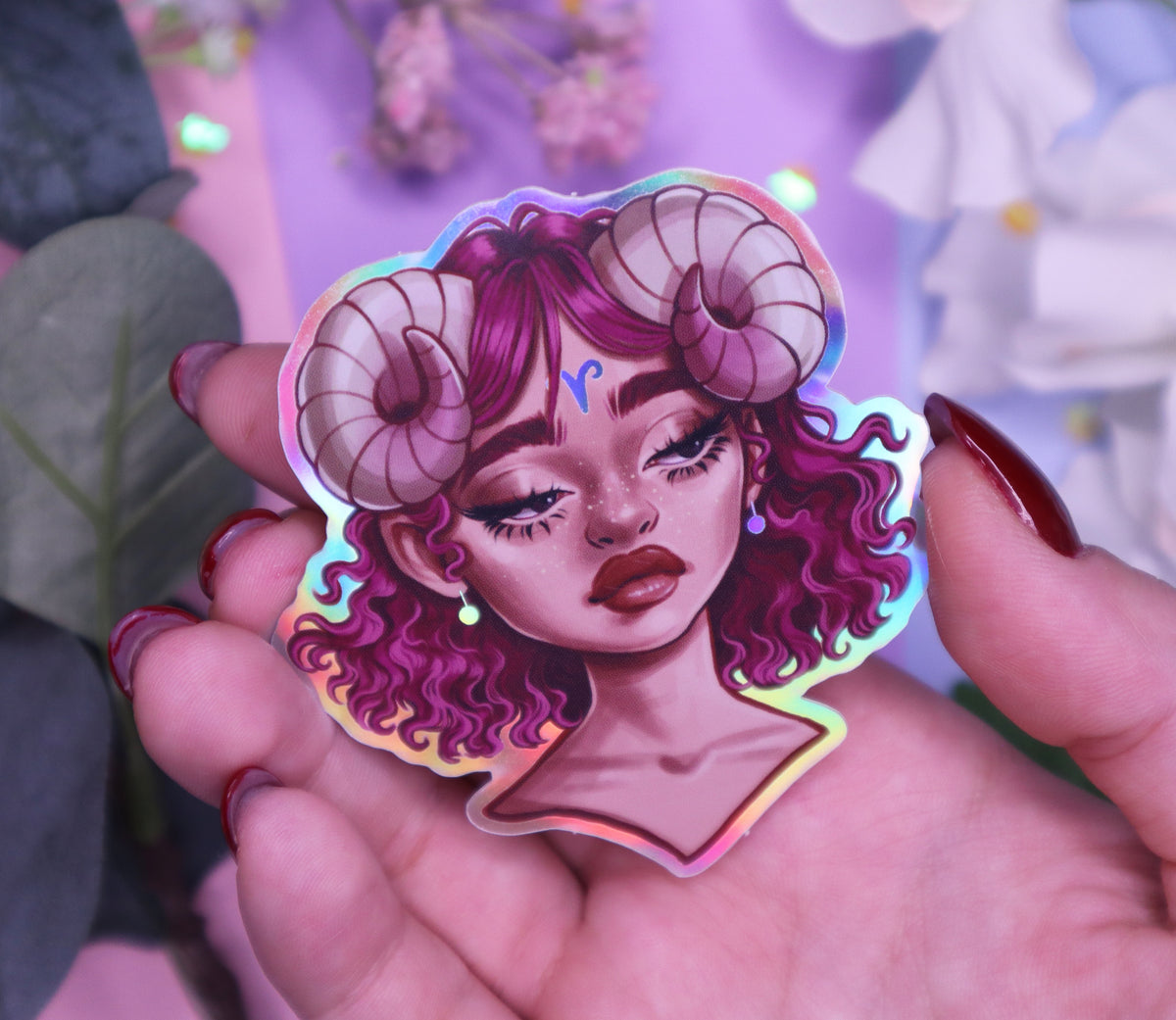 Zodiac Goddesses Holographic Stickers