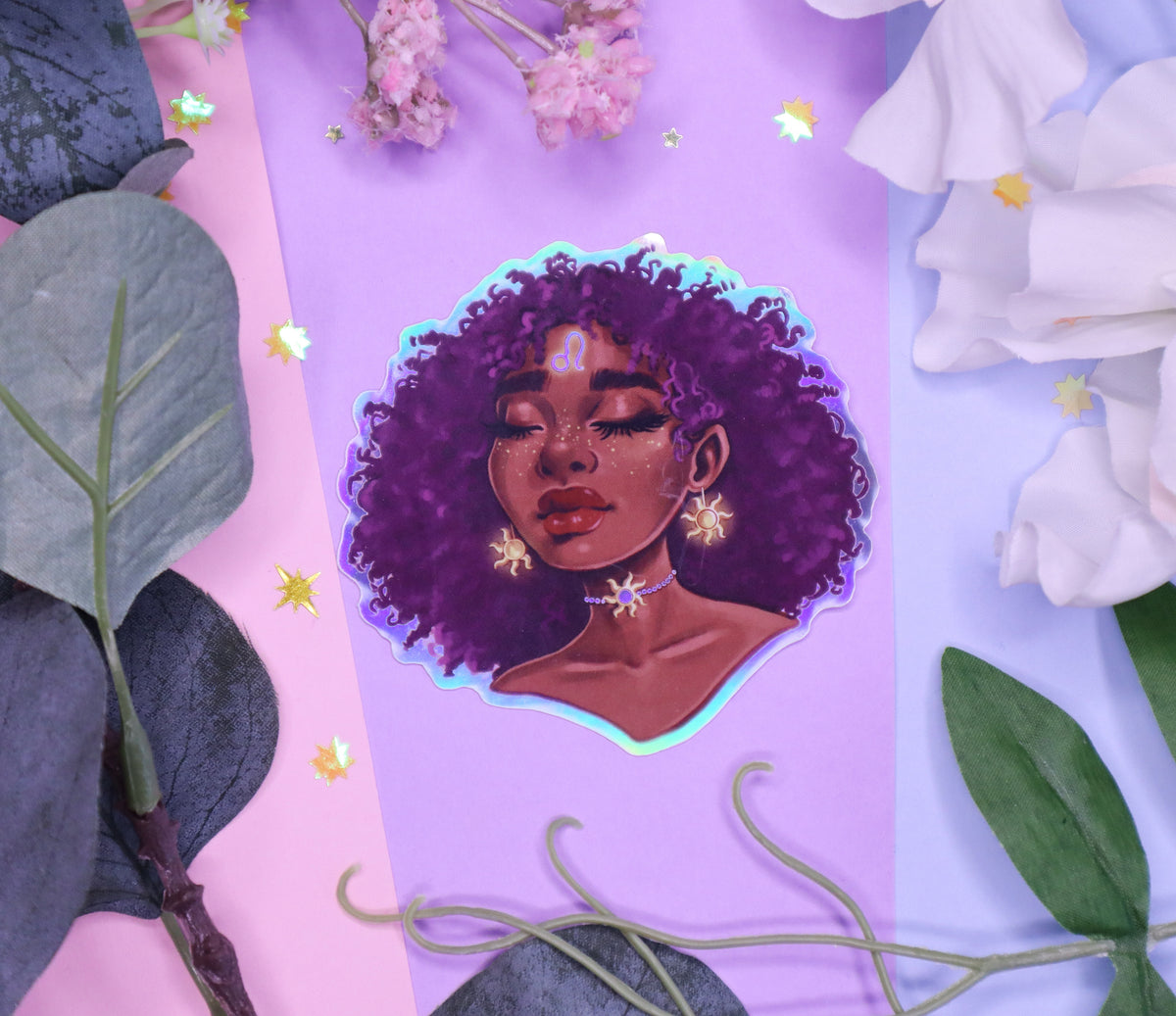 Zodiac Goddesses Holographic Stickers