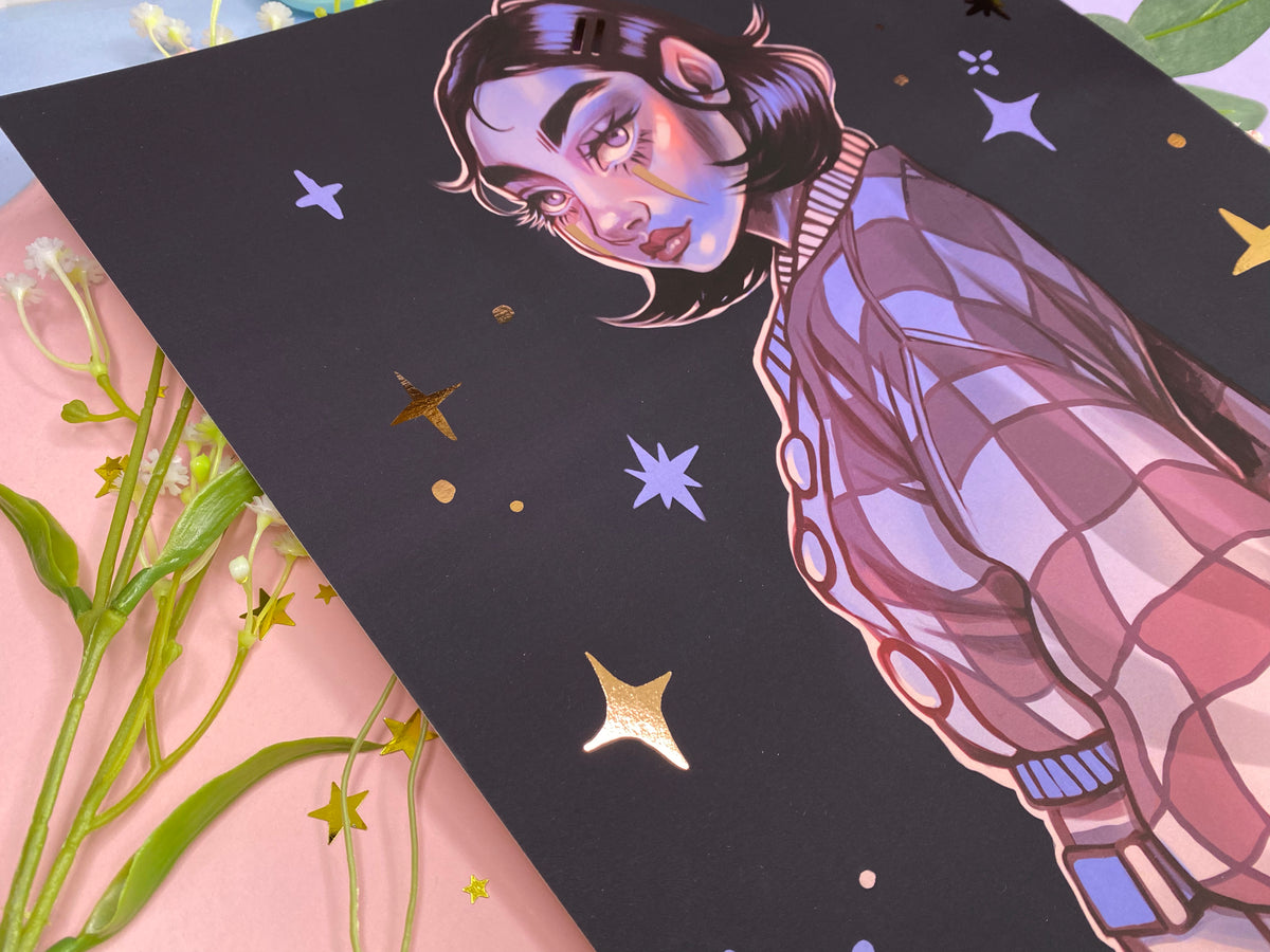"Misguided" Rose Gold Foil A3 Print
