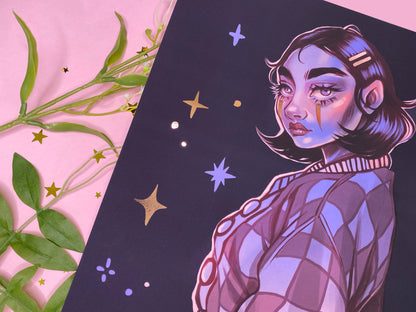 "Misguided" Rose Gold Foil A3 Print