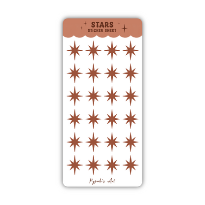 Stars Sticker Sheets