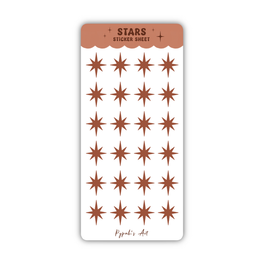 Stars Sticker Sheets