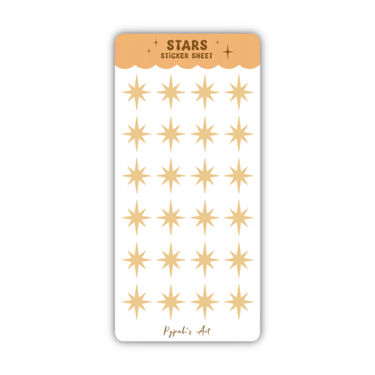 Stars Sticker Sheets
