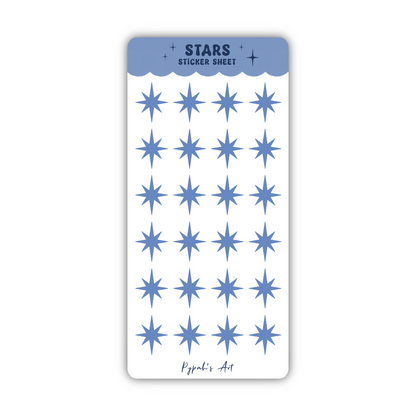 Stars Sticker Sheets