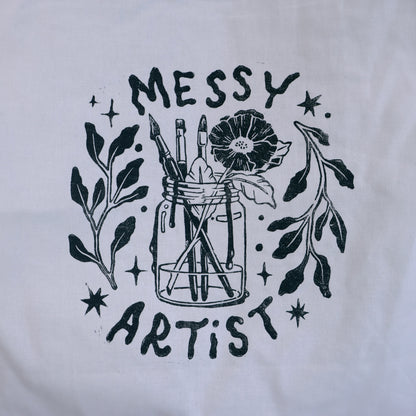 Lino Print Tote Bags