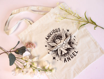 Lino Print Tote Bags